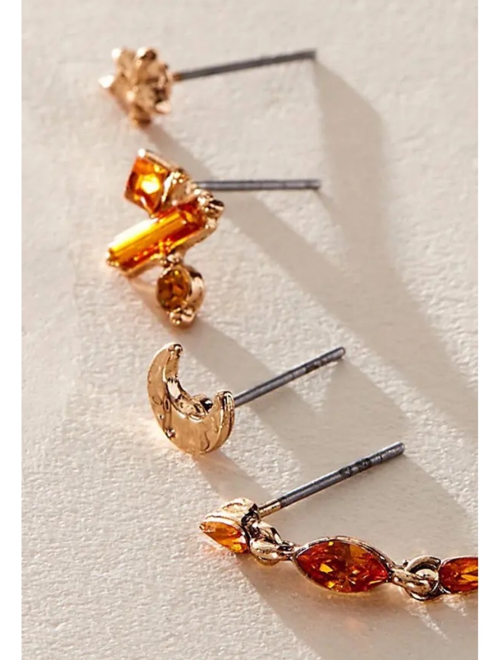 NWOT Free People Luck & Love Stud Set - Picture 2 of 6
